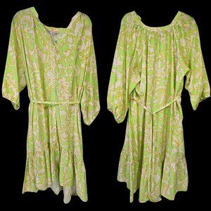 New! MNG Mango Clavel Maxi Dress, 3XL, Lush in Lime